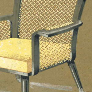 Drawing, One design for a chair