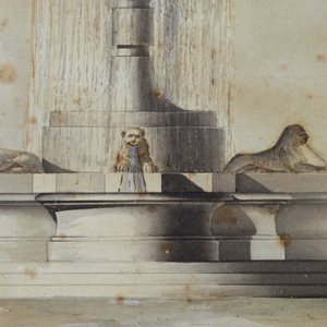 Drawing, Project for a Fountain, ca. 1780