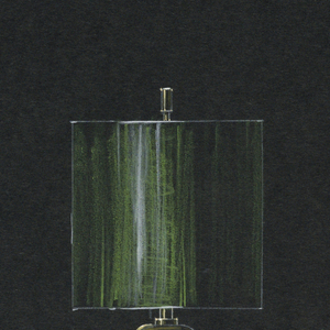 Drawing, 20. Two table lamps with