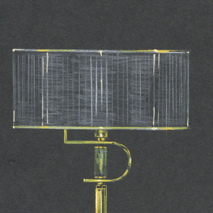 Drawing, 18. Floor lamp with white