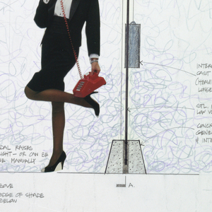 Drawing, Design for Self-Powered L, 1992