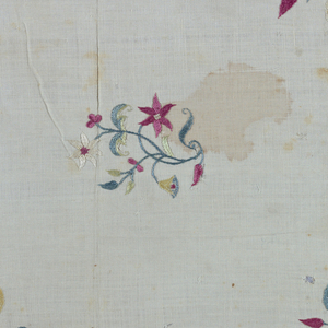 Embroidery, late 18th century