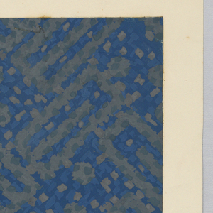 Drawing, One design mounted on pap