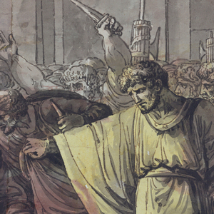 Drawing, The Death of Julius Caesa, 1800–1820