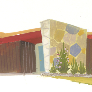 Concept Art, Parr Home, The Incredibles, 2004