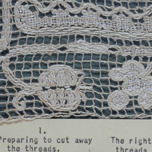 Fragment, Cooper Union Museum Lace Study Card