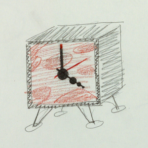 Drawing, Designs for Table Clocks, 1980s