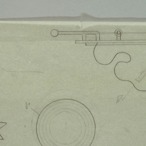 Drawing, Scale Drawing for Screen Design:  "Early Warning System," Front Side, ca. 1987