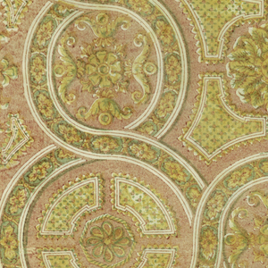 Drawing, Design for Blockprinted Textile with Medallions