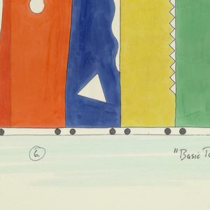 Drawing, Screen Design:  "Basic Radiation", ca. 1984