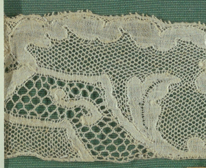 Fragment, Cooper Union Museum Lace Study Card, 18th century