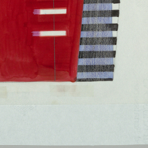 Drawing, Screen Design:  "Bagatelle," Front Side, 1992