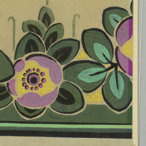 Drawing, Design for a Floral Border, ca. 1925