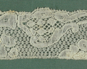 Fragment, Cooper Union Museum Lace Study Card, 18th century
