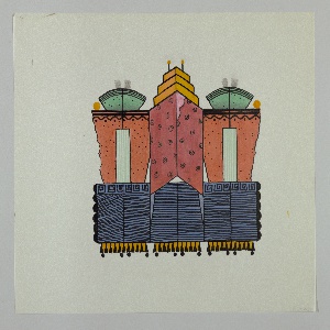 Design, Temple of Nuclear Waste, Front Side, ca. 1985
