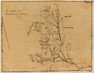 Drawing, A Part of  Penobscot County, Maine