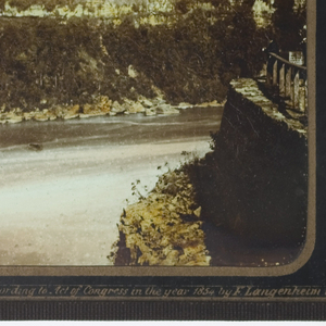 Stereoview, Summer Niagara Falls, The Clifton House from the Ferry House A.Y., 1855