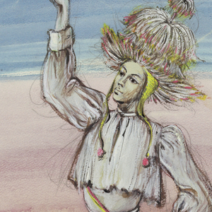 Drawing, Costume Design for "Flower Drum Song", 1958