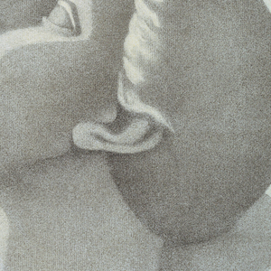 Drawing, Vertical rectangle. The head of a woman tilted upward and facing left. Signed in charcoal, upper right: "M. Alice Travers.", About 1890