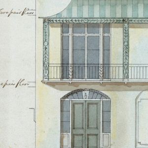 Drawing, Front Elevation of a House for Mr. John Gregory, 1807–10