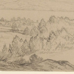 Drawing, Lake George, New York, Looking Northeast, 1850–65