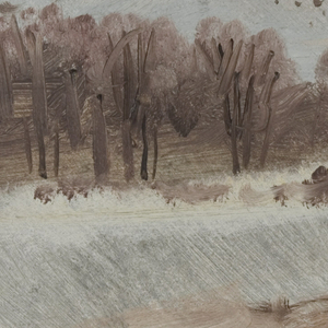 Drawing, Hudson Valley, New York in Winter, 1869–70