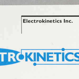 Mailing Sticker, Electrokinetics, ca. 1995