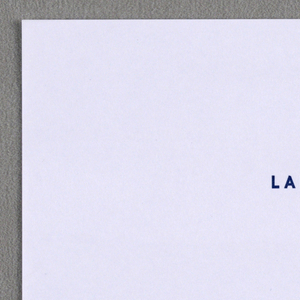 Letterhead, Letterhead for Larry Gagosian, 2000