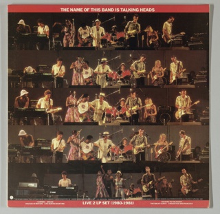Album Cover, Talking Heads:  The Name of this Band is Talking Heads