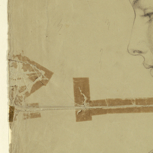 Drawing, Woman in Profile, Model in Rome, 1840