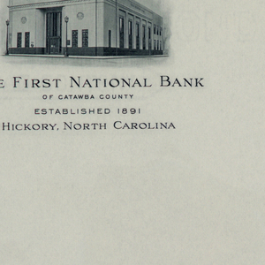 Letterhead, The First National Bank o, ca. 1940–65