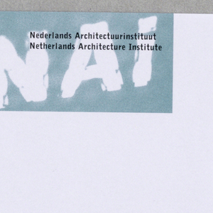 Letterhead, NAI (Nederlands Architectuurinstituut) Letterhead (half-sheet), 1983
