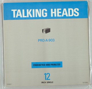 Album Cover, Talking Heads:  Crosseyed and Painless