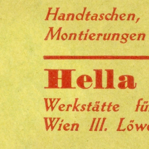 Business Card, Handschuhe [Gloves] Hella Klein