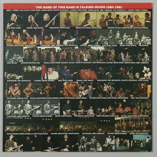 Album Cover, Talking Heads:  The Name of this Band is Talking Heads