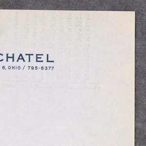 Letterhead, Bick & Schatel,  Cleveland, late 20th century