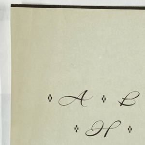Photograph, Alphabet, Capitals, in Script