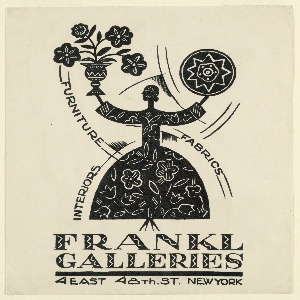 Envelope, Paul Frankl Galleries, ca. 1925