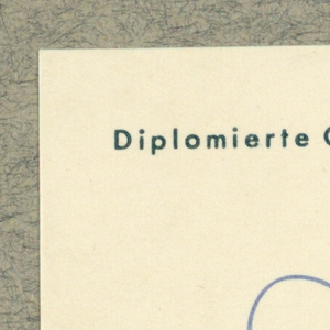 Business Card, Lisl Klauber-Birenbaum