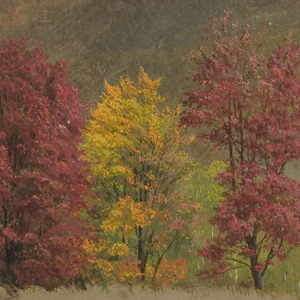 Drawing, Autumn Landscape in New England, probably October 1865