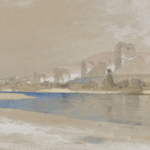 Drawing, Green River from the Ferry, Wyoming Territory, September 11, 1889