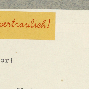 Announcement, Streng Vertraulich! / Jahoda & Siegel