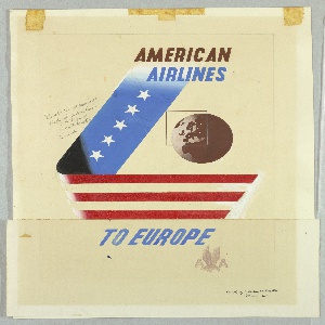 Drawing, American Airlines to Europe