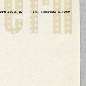 Print, Letterhead: Pierre Matiss, ca. 1946–47
