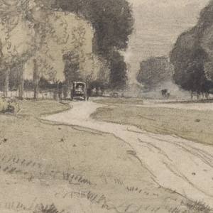 Drawing, Main Street, East Hampton, Long Island, August 11, 1880