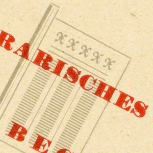 Business Card, Literarisches Büro Lonka Becker, Wien [Lonka Baecker Literary Bureau, Vienna]