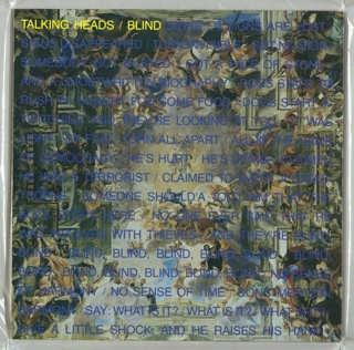Album Cover, Talking Heads: Blind