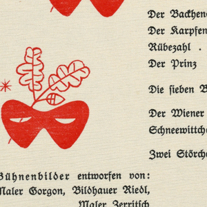 Program, Märchengschnas im Walde