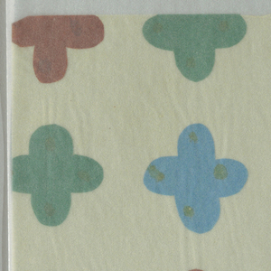 Collage, Design for Printed textile-Quatrefoil, Series # 625-630, 1954