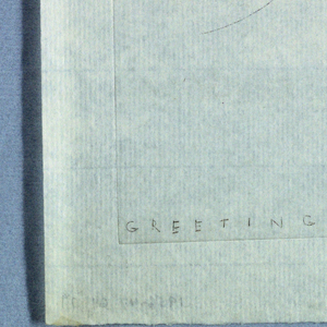 Print, Greetings from Gustav Jensen
